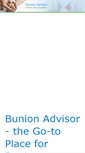 Mobile Screenshot of bunionadvisor.com